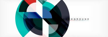 Vektör dairesel geometrik arka plan