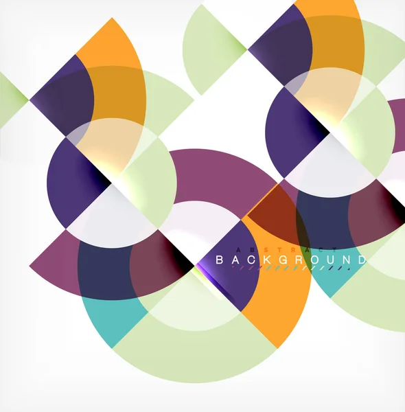 Минимальный круг абстрактный дизайн фона, разноцветный шаблон для презентации бизнеса или технологии или веб-брошюры макет обложки, обои — стоковый вектор