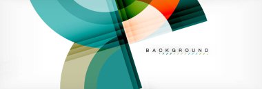 Vektör dairesel geometrik arka plan