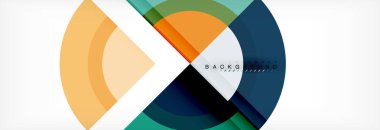 Vektör dairesel geometrik arka plan