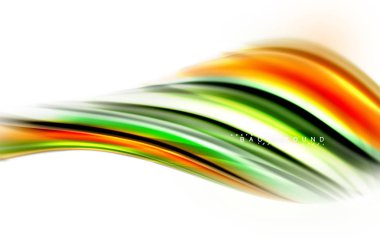 Sıvı sıvı karıştırma renkler konsepti üzerine açık gri renkli, dalga ve girdap eğrisi akışı satır, trendy soyut düzeni şablonu iş sunumu, app duvar kağıdı başlık sayfası, poster veya duvar kağıdı için