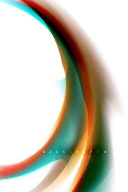 Holografik akışkan akışı, renkli sıvı karıştırma renkler hareket kavramı renkler