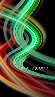 Sıvı renk arka plan, siyah, renkli mermer veya plastik dalga doku zemin, çok renkli şablonu için iş veya teknoloji sunu veya web broşür kapak üzerinde sıvı tasarım bükülmüş