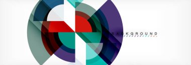 Vektör dairesel geometrik arka plan