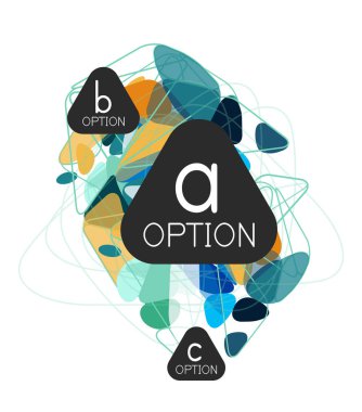 Geometrik üçgen infographics