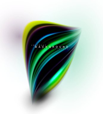 Sıvı sıvı karıştırma renkler konsepti üzerine açık gri renkli, dalga ve girdap eğrisi akışı satır, trendy soyut düzeni şablonu iş sunumu, app duvar kağıdı başlık sayfası, poster veya duvar kağıdı için