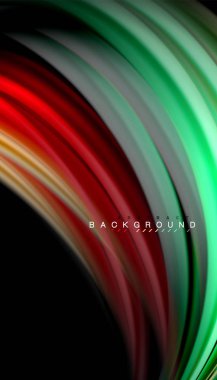 Sıvı renk arka plan, siyah, renkli mermer veya plastik dalga doku zemin, çok renkli şablonu için iş veya teknoloji sunu veya web broşür kapak üzerinde sıvı tasarım bükülmüş