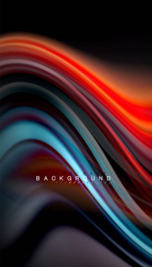 Sıvı renk arka plan, siyah, renkli mermer veya plastik dalga doku zemin, çok renkli şablonu için iş veya teknoloji sunu veya web broşür kapak üzerinde sıvı tasarım bükülmüş