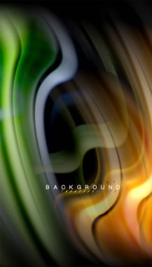 Sıvı renk arka plan, siyah, renkli mermer veya plastik dalga doku zemin, çok renkli şablonu için iş veya teknoloji sunu veya web broşür kapak üzerinde sıvı tasarım bükülmüş