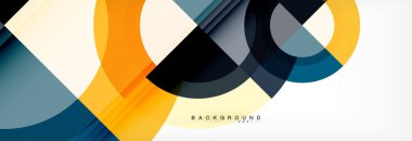 Vektör dairesel geometrik arka plan