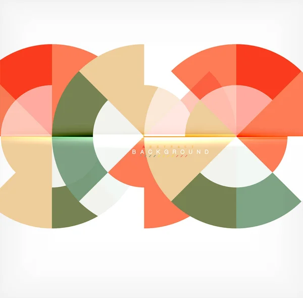 现代圆圈抽象背景 — 图库矢量图片