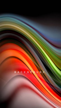 Sıvı renk arka plan, siyah, renkli mermer veya plastik dalga doku zemin, çok renkli şablonu için iş veya teknoloji sunu veya web broşür kapak üzerinde sıvı tasarım bükülmüş