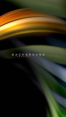 Sıvı renk arka plan, siyah, renkli mermer veya plastik dalga doku zemin, çok renkli şablonu için iş veya teknoloji sunu veya web broşür kapak üzerinde sıvı tasarım bükülmüş