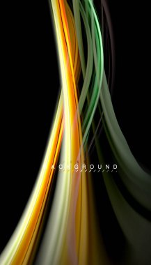 Sıvı renk arka plan, siyah, renkli mermer veya plastik dalga doku zemin, çok renkli şablonu için iş veya teknoloji sunu veya web broşür kapak üzerinde sıvı tasarım bükülmüş