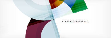 Vektör dairesel geometrik arka plan