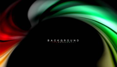 Sıvı renk arka plan, siyah, renkli mermer veya plastik dalga doku zemin, çok renkli şablonu için iş veya teknoloji sunu veya web broşür kapak üzerinde sıvı tasarım bükülmüş