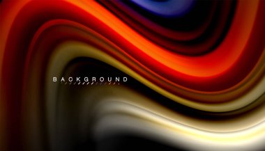 Sıvı renk arka plan, siyah, renkli mermer veya plastik dalga doku zemin, çok renkli şablonu için iş veya teknoloji sunu veya web broşür kapak üzerinde sıvı tasarım bükülmüş