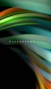 Sıvı renk arka plan, siyah, renkli mermer veya plastik dalga doku zemin, çok renkli şablonu için iş veya teknoloji sunu veya web broşür kapak üzerinde sıvı tasarım bükülmüş