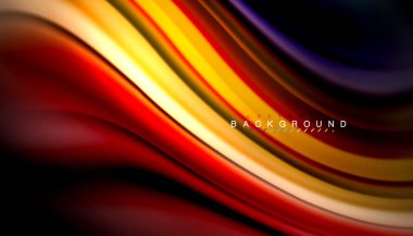 Sıvı renk arka plan, siyah, renkli mermer veya plastik dalga doku zemin, çok renkli şablonu için iş veya teknoloji sunu veya web broşür kapak üzerinde sıvı tasarım bükülmüş