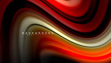 Sıvı renk arka plan, siyah, renkli mermer veya plastik dalga doku zemin, çok renkli şablonu için iş veya teknoloji sunu veya web broşür kapak üzerinde sıvı tasarım bükülmüş