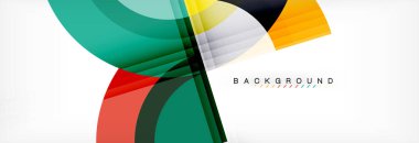 Vektör dairesel geometrik arka plan