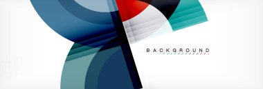 Vektör dairesel geometrik arka plan