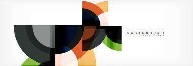 Vektör dairesel geometrik arka plan