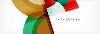 Vektör dairesel geometrik arka plan