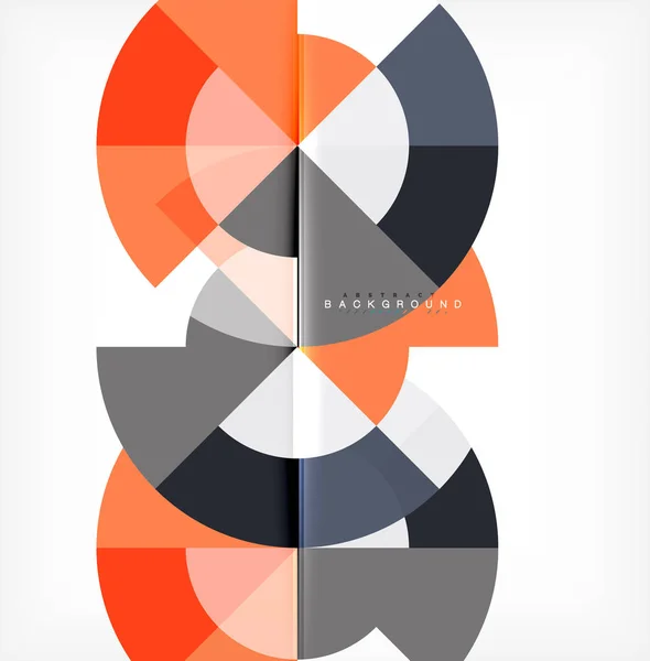 Минимальный круг абстрактный дизайн фона, разноцветный шаблон для презентации бизнеса или технологии или веб-брошюры макет обложки, обои — стоковый вектор