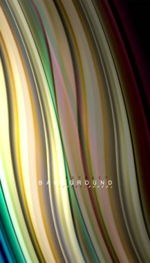 Sıvı renk arka plan, siyah, renkli mermer veya plastik dalga doku zemin, çok renkli şablonu için iş veya teknoloji sunu veya web broşür kapak üzerinde sıvı tasarım bükülmüş