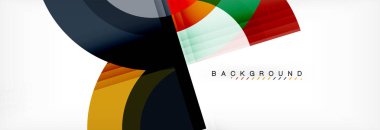 Vektör dairesel geometrik arka plan