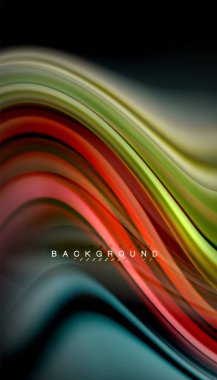 Sıvı renk arka plan, siyah, renkli mermer veya plastik dalga doku zemin, çok renkli şablonu için iş veya teknoloji sunu veya web broşür kapak üzerinde sıvı tasarım bükülmüş