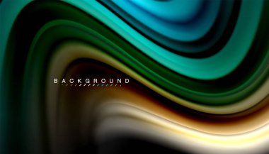 Sıvı renk arka plan, siyah, renkli mermer veya plastik dalga doku zemin, çok renkli şablonu için iş veya teknoloji sunu veya web broşür kapak üzerinde sıvı tasarım bükülmüş