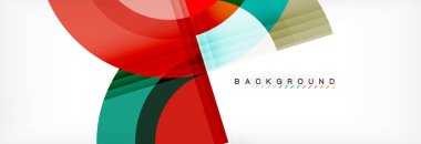 Vektör dairesel geometrik arka plan