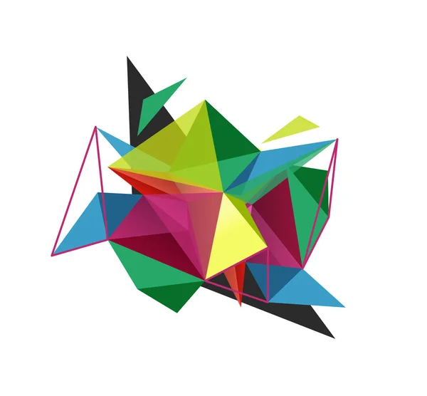 Fond abstrait triangle vectoriel, concept low poly — Image vectorielle