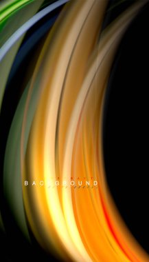 Sıvı renk arka plan, siyah, renkli mermer veya plastik dalga doku zemin, çok renkli şablonu için iş veya teknoloji sunu veya web broşür kapak üzerinde sıvı tasarım bükülmüş