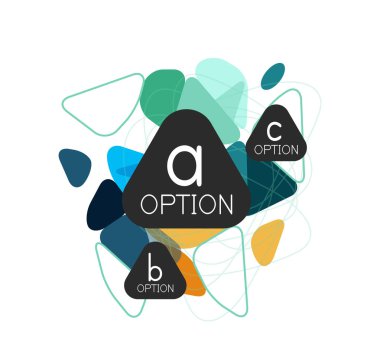 Geometrik üçgen infographics