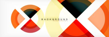 Vektör dairesel geometrik arka plan