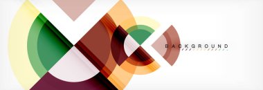 Vektör dairesel geometrik arka plan