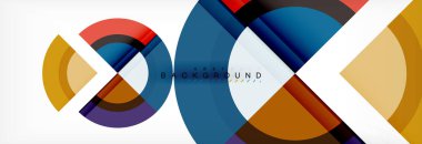 Vektör dairesel geometrik arka plan