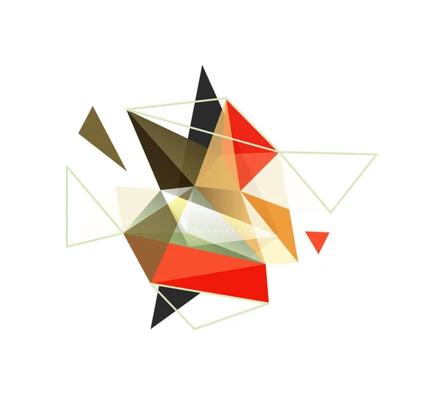 Triangolo vettoriale sfondo astratto, concetto di poli basso — Vettoriale Stock