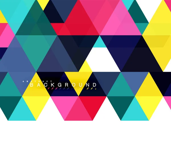 Veelkleurige driehoeken abstracte achtergrond, mozaïek tegels concept — Stockvector