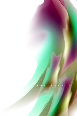 Holografik akışkan akışı, renkli sıvı karıştırma renkler hareket kavramı renkler