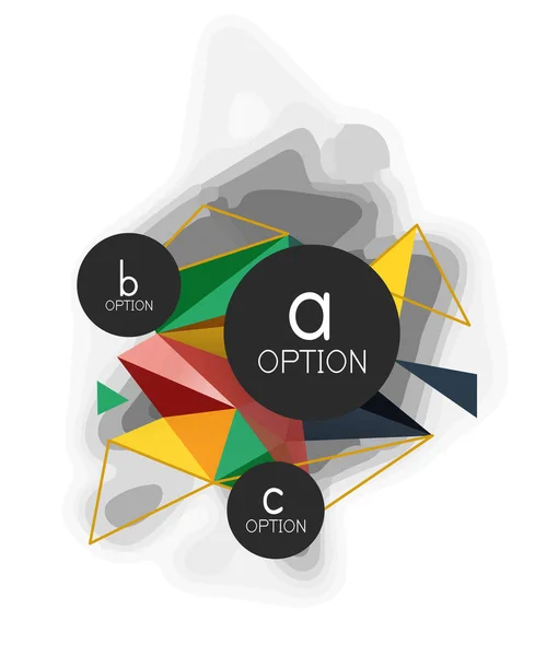 Fondo abstracto del triángulo vectorial, concepto de poli bajo — Archivo Imágenes Vectoriales