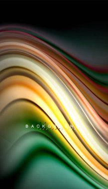 Sıvı renk arka plan, siyah, renkli mermer veya plastik dalga doku zemin, çok renkli şablonu için iş veya teknoloji sunu veya web broşür kapak üzerinde sıvı tasarım bükülmüş