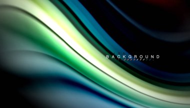 Sıvı renk arka plan, siyah, renkli mermer veya plastik dalga doku zemin, çok renkli şablonu için iş veya teknoloji sunu veya web broşür kapak üzerinde sıvı tasarım bükülmüş