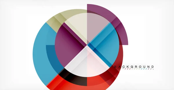 Círculo vetorial fundo abstrato — Vetor de Stock