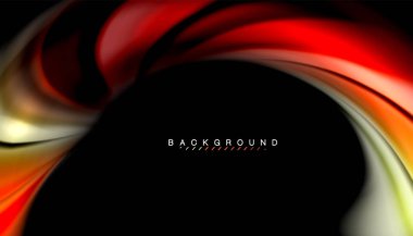 Sıvı renk arka plan, siyah, renkli mermer veya plastik dalga doku zemin, çok renkli şablonu için iş veya teknoloji sunu veya web broşür kapak üzerinde sıvı tasarım bükülmüş