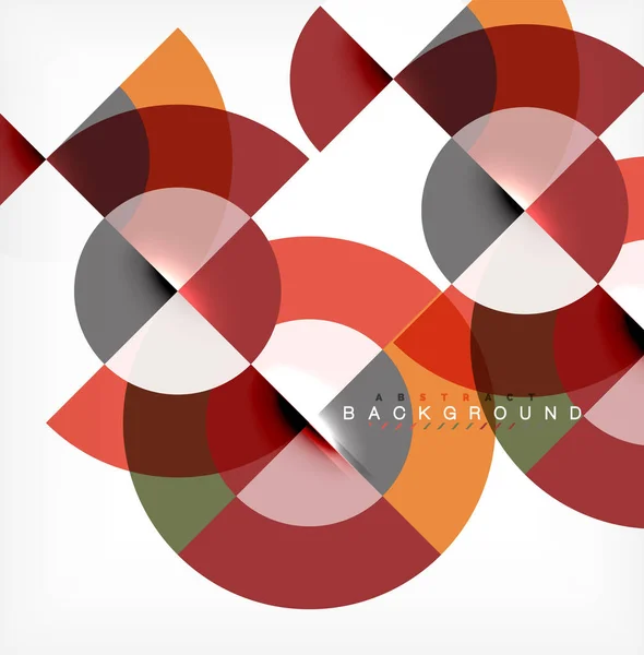 Diseño de fondo abstracto de círculo mínimo, plantilla multicolor para presentación de negocios o tecnología o diseño de portada de folleto web, papel pintado — Vector de stock