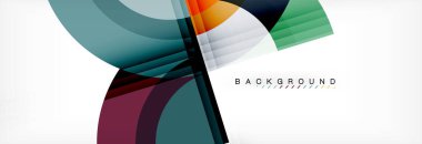 Vektör dairesel geometrik arka plan